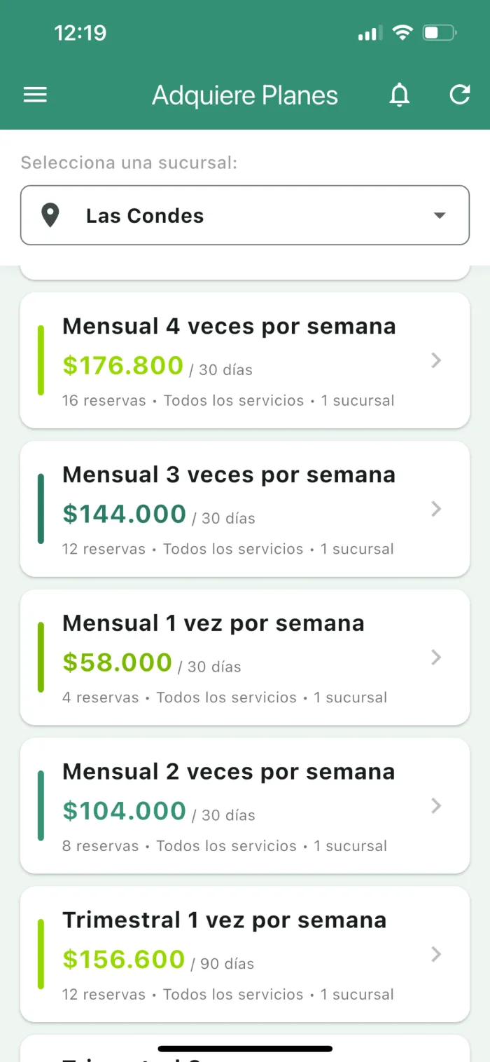 App — Adquiere Planes