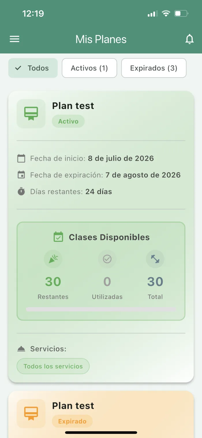 App — Mis Planes