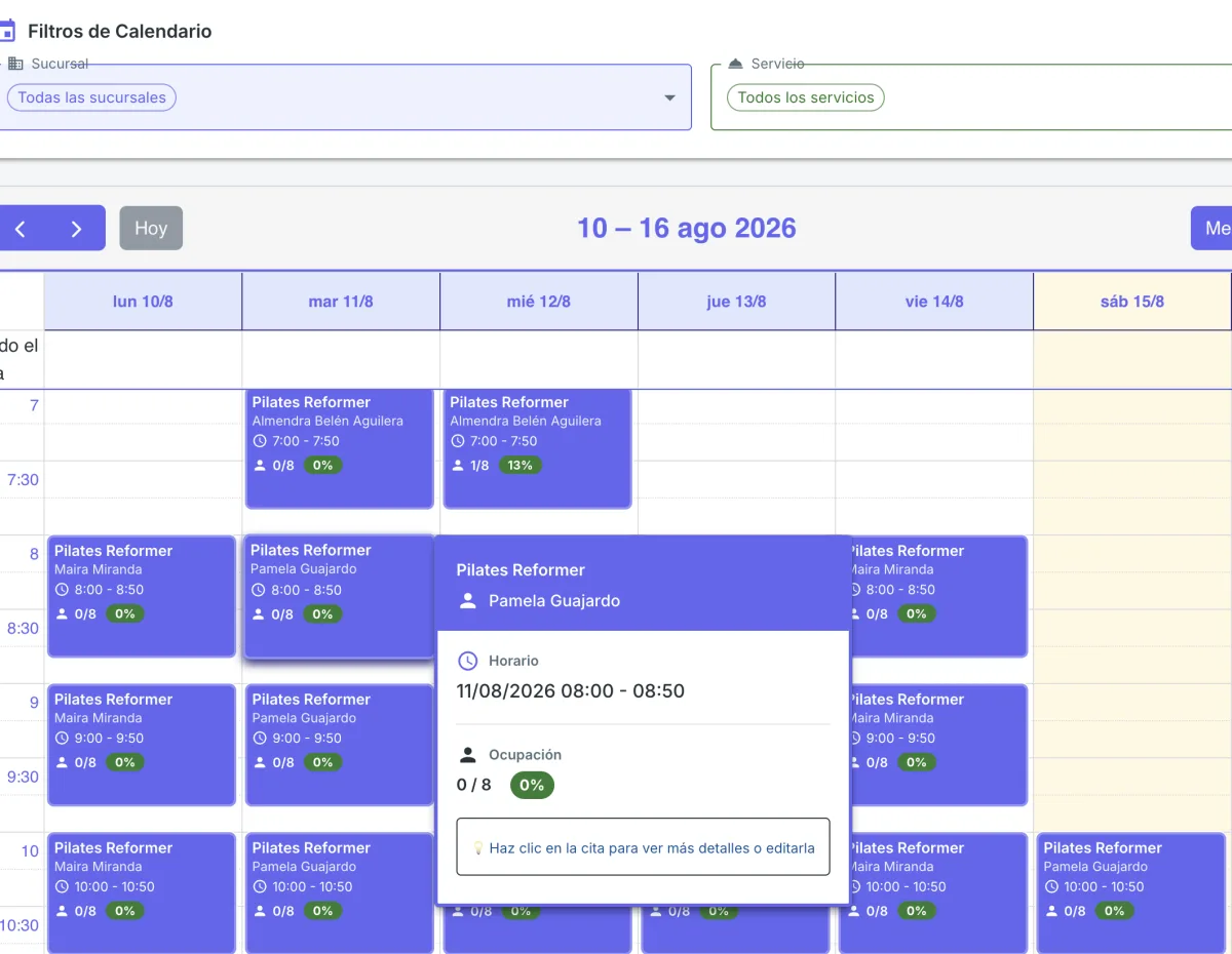 Agenda de clases